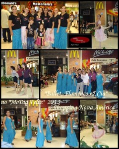 "BFC" - 2 Solos de Ballet Clássico de Repertório, Livre/Contemporâneo e Flamenco no McDia Feliz  2013 - Shopping Nova América