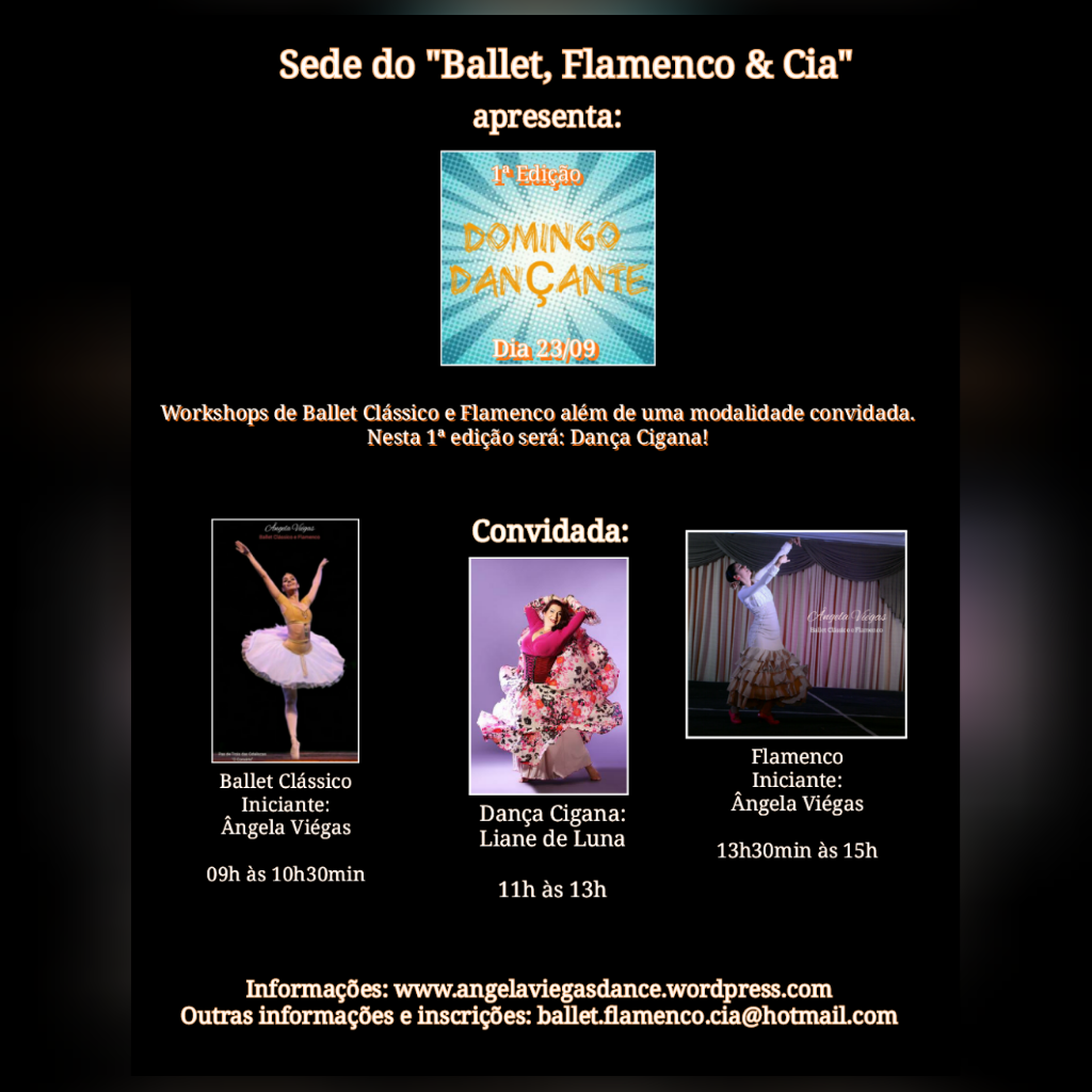 Cartaz 1º Domingo Dançante